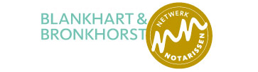 Het logo van Blankhart & Bronkhorst Netwerk Notarissen.