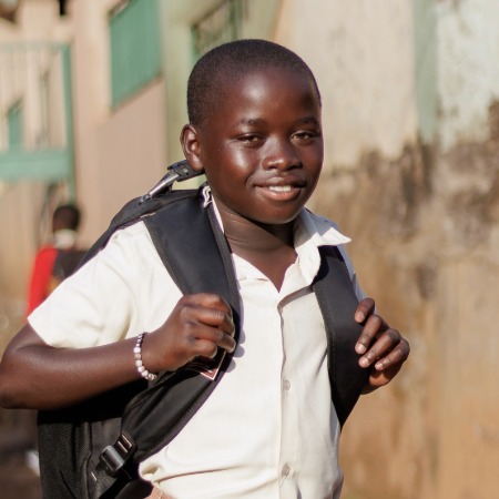 Close-up van Jordan uit Uganda